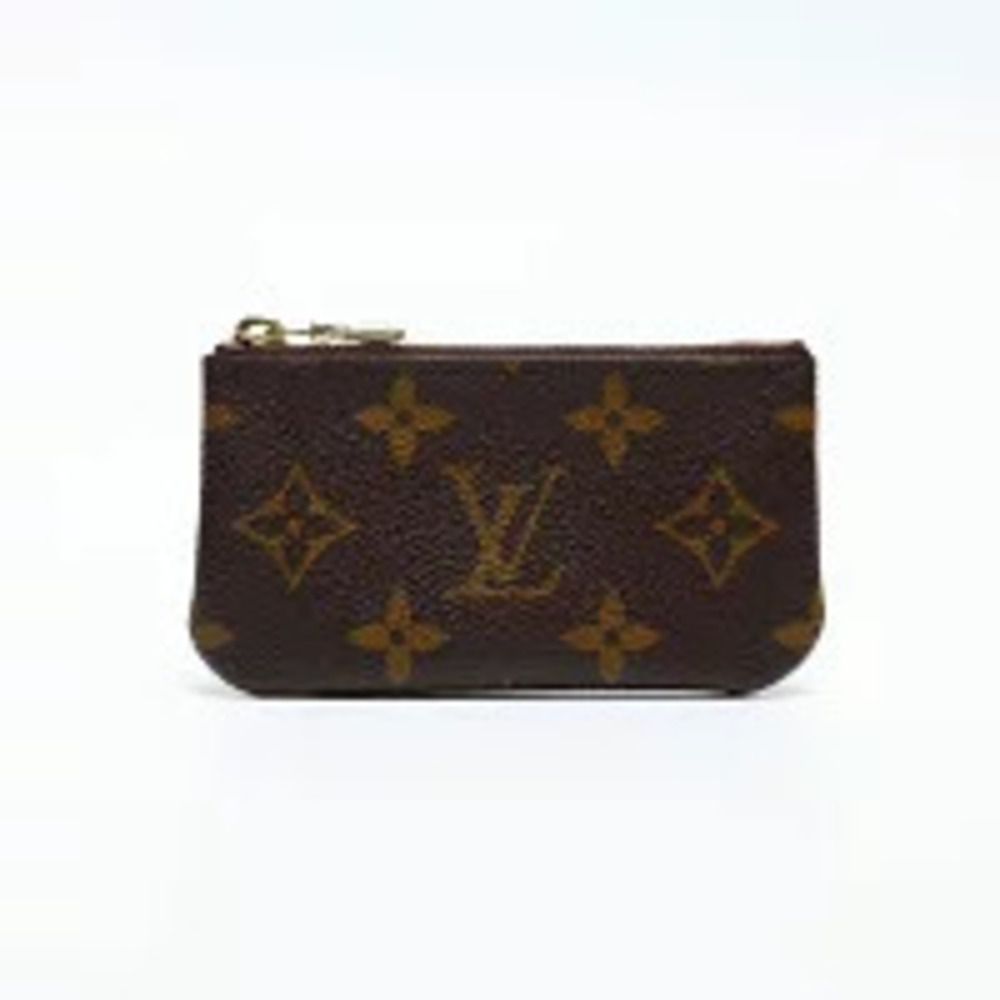 Louis Vuitton Monogram Pochette coin case Wallet Brown